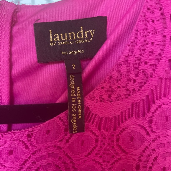 2/$15. Pink lace dress size2 - Picture 6 of 7